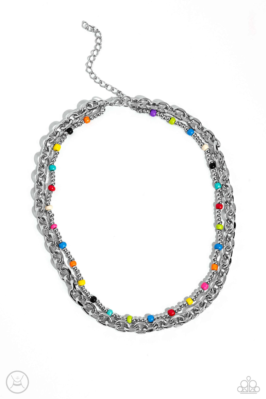 A Pop of Color - Multicolor Choker Necklace