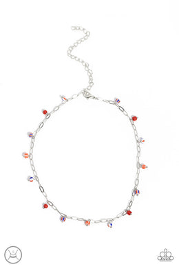 Beach Ball Bliss - Red Necklace