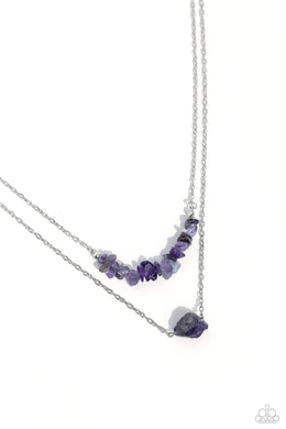Chiseled Caliber - Purple Necklace
