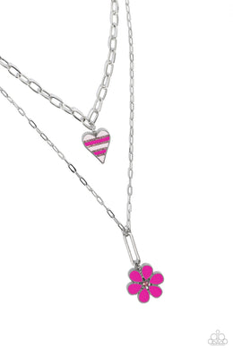 Childhood Charms - Pink Necklace