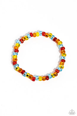 GLASS is in Session - Red Stretchy Bracelet