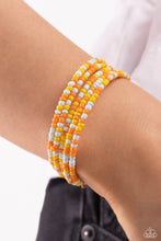 Load image into Gallery viewer, Coiled Candy - Yellow Bracelet