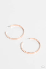 Load image into Gallery viewer, Sleek Symmetry - Rose Gold Hoop Earrings