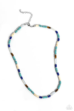 Oasis Outline - Blue Necklace