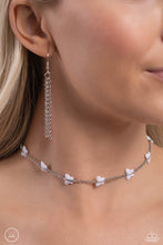 Load image into Gallery viewer, FLYING in Wait - White Choker Necklace