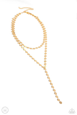 Reeling in Radiance - Gold Choker Necklace