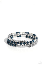 Load image into Gallery viewer, Just SASSING Through - Blue Coil Bracelet