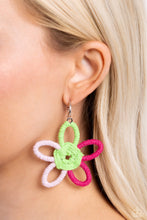 Load image into Gallery viewer, Spin a Yarn - Pink Hoop Earrings