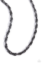 Load image into Gallery viewer, Braided Ballad - Black (Gunmetal) Necklace