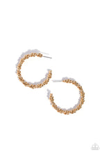 Load image into Gallery viewer, Braided Bravado - Gold Hoop Earrings