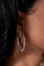 Load image into Gallery viewer, Braided Bravado - Silver Hoop Earrings