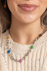 My HEARTBEAT Will Go On - Multicolor Necklace