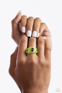 Blinding Behavior - Green Dainty Ring