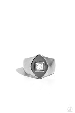 Glistening Gamble - White Urban Ring