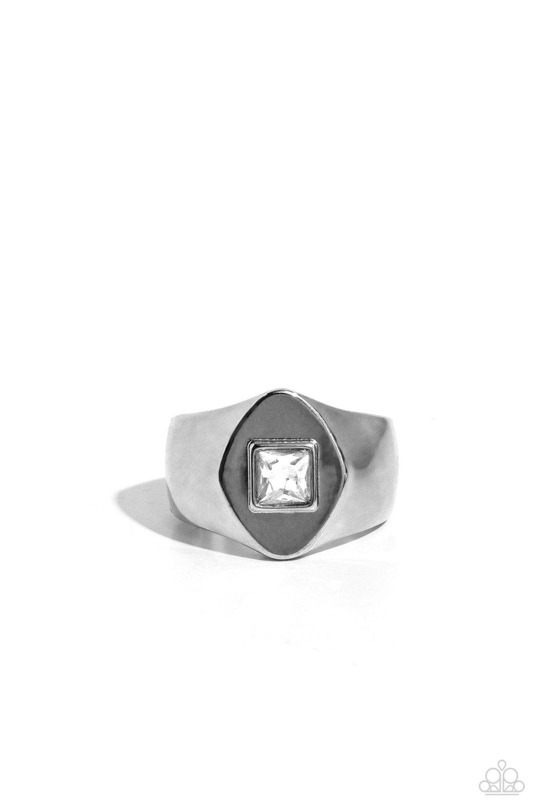 Glistening Gamble - White Urban Ring