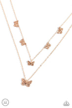 Load image into Gallery viewer, Butterfly Beacon - Rose Gold Choker Necklace