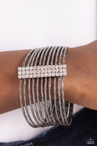 Shimmery Silhouette - Black Gunmetal Bracelet