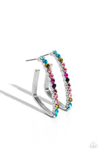 Load image into Gallery viewer, Triangular Tapestry - Multi Hoop Earrings