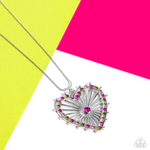 Load image into Gallery viewer, Flirting Ferris Wheel - Pink Necklace