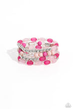 Load image into Gallery viewer, Glassy Gait - Pink Set of Bracelets