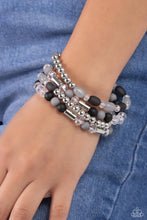 Load image into Gallery viewer, Glassy Gait - Black Set of Bracelets