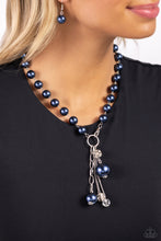 Load image into Gallery viewer, White Collar Welcome - Blue Necklace