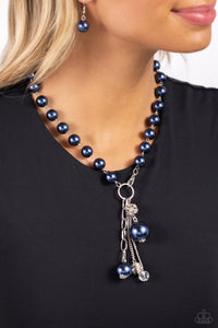 White Collar Welcome - Blue Necklace