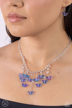 Load image into Gallery viewer, Majestic Metamorphosis - Blue Choker Necklace