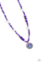Load image into Gallery viewer, Pearly Possession - Purple Necklace