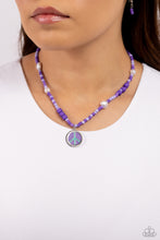 Load image into Gallery viewer, Pearly Possession - Purple Necklace