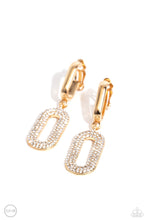 Load image into Gallery viewer, Linked Luxury - Gold Clip-On Earrings