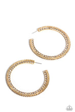 Load image into Gallery viewer, Scintillating Sass - Gold Hoop Earrings