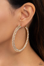Load image into Gallery viewer, Scintillating Sass - Gold Hoop Earrings