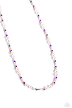 Load image into Gallery viewer, Colorblock Charm - Purple Necklace