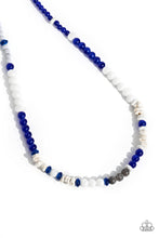 Load image into Gallery viewer, Beaded Bravery - Blue Necklace