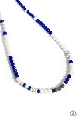 Beaded Bravery - Blue Necklace