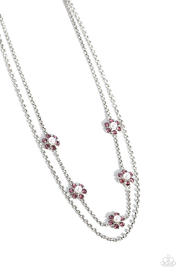 A SQUARE Beauty - Purple Necklace