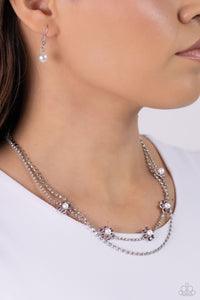 A SQUARE Beauty - Purple Necklace