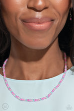 Load image into Gallery viewer, Colorfully GLASSY - Pink Choker Necklace