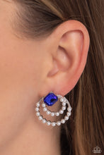 Load image into Gallery viewer, Double Standard - Blue Post Earrings