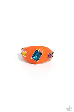 Blinding Behavior - Orange Dainty Ring