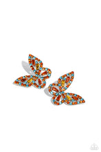 Load image into Gallery viewer, Tilted Takeoff - Orange Post Earrings