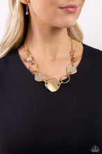 Load image into Gallery viewer, Asymmetrical Attention - Gold Necklace