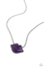 Load image into Gallery viewer, Lip Locked - Purple Necklace