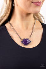 Load image into Gallery viewer, Lip Locked - Purple Necklace
