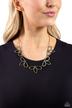 Load image into Gallery viewer, Petal Pageantry - Brass Necklace