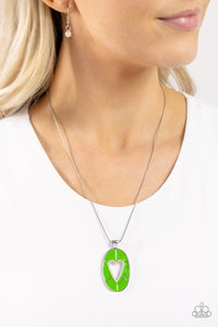Airy Affection - Green Necklace