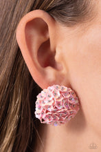 Load image into Gallery viewer, Corsage Character - Pink Post Earrings