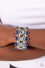 Load image into Gallery viewer, Hammered Headliner - Blue Bracelet