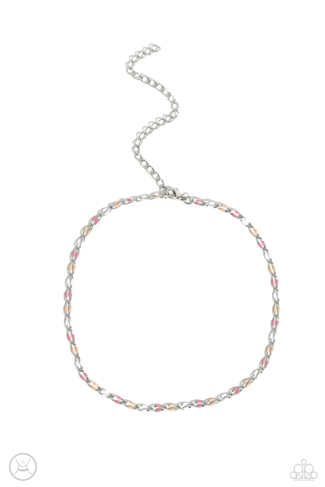 Admirable Accents - Pink Choker Necklace